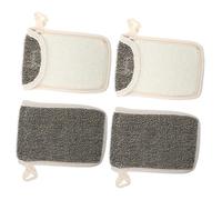 Cabilock Bolsa De Jabón Red Espumosa 4 Unidades Tamaño Compacto Para Jabón Sólido Negra De Lino Funcional Para Ducha y Baño Cierre Práctico y Secado Rápido