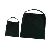 Cabilock Bolsa de Maquillaje de Poliéster Verde Diseño de Cordón y Opaco, Organizador Fácil de Llevar para Cosméticos y Viaje, Pack de 2 Unidades