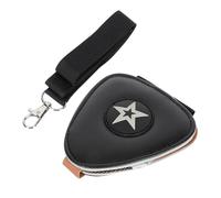 Cabilock Bolsa de Púa de Cuero para Guitarra Eléctrica, Organizador Portátil Compacto para 24 Púas, Contenedor Resistente para Accesorios de Instrumentos, Almacenamiento Adecuado