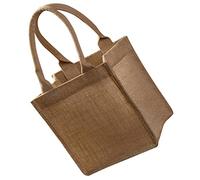 Cabilock Bolsa de Yute Reutilizable con Asas Tote Bag de Arpillera para Bodas y Manualidades y Personalizable para Eventos y