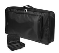 Cabilock Bolsa Negra para Pedalera de Efectos de Guitarra Bolsa de Almacenamiento con Cremallera Resistente Funda Portátil de Nylon para Pedalboard Cubierta Antipolvo para Músicos