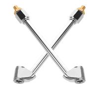 Cabilock Boquilla de Inflado Metálica para Neumáticos Coche y Moto Adaptador de Manguera Rosca Externa Doble 2 Piezas para Compresor de Aire Conexión Segura y Rápida para Infladores