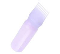 Cabilock Botella Aplicadora de Peine para Base, Botella Aplicadora de Tinte para Cabello Peine y Escala, Plástico, Diseño Graduado, Fácil de Limpiar, Aplicación Precisa, para Teñido