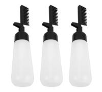 Cabilock Botella Aplicadora Diseño de Presión Raíz del Cabello Peine, Botella Aplicadora Peine para Teñir el Cabello, Plástico Uso Multifuncional, para Permanentes y Champú