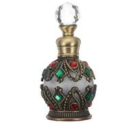 Cabilock Botella de Perfume Vacía Vintage de Vidrio 15 Ml Dispensador Recargable para Aceites Esenciales y Fragancias Envase Portátil para Viaje y Decoración del Hogar