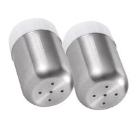 Cabilock Botellas de Especias Inoxidable 2 Piezas Saleros y Pimenteros a Prueba de Polvo Dispensadores de Cocina Portátiles Tarros Multifuncionales para y Uso Doméstico