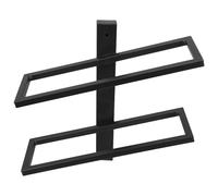 Cabilock Botellero de Pared: Estante Decorativo de Hierro para Guardar vinos - Soporte de exhibición de Doble Capa Que Ahorra Espacio - Ranuras de 9 x 27 cm - Ideal para Bar, hogar y Hotel