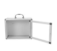 Cabilock Botiquín de Pared para Asistencia Pública Caja para Guardar Medicamentos de Emergencia Organizador de Medicamentos Montable para Baños de Bancos y Oficinas Familiares