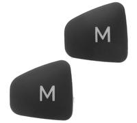 Cabilock Botón M de Volumen para Control de Audio del Volante para Vehículo Escort, 2 Piezas, Abs Negro, Repuesto de Interruptor Interior para Sistema Estéreo Automotriz,