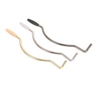 Cabilock Brazo de Trémolo de Guitarra Eléctrica Curvado de Acero Inoxidable y Goma, Fácil de Operar Efectos de Vibrato para Guitarras Eléctricas, Paquete de 3 Piezas