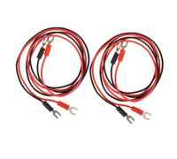 Cabilock Cables de Prueba Profesionales para Tocadiscos, 4 Piezas U Tipo Doble Cabezal, Cable de Circuito de Cobre Aislamiento Pvc, para Conexión a Tierra y Reducción de Zumbido en Equipos