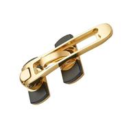 Cabilock Cadena de Puerta de Seguridad Reforzada Dorada Hebilla Antirrobo y Aleación de Zinc para Hogar, Ventilación y Cadena Gruesa para Protección Eficaz