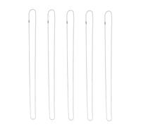 Cabilock Cadenas de Bolas de Aleación en Color Plata para Mascotas Juego de 5 Ideales para Colgar Placas de Identificación Ajustables Reacciones Alérgicas