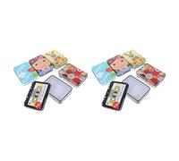 Cabilock Caja De 10 Uds. Caja De Almacenamiento De Hojalata s Decorativas Con Tapa Pequeña Lata De Metal Decorativa Pequeña De Lata Decoración Boda Niño Pastelería Mini