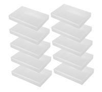 Cabilock Caja De Almacenamiento De Cassette De Audio De 10 Piezas Clear Cassette Cassette Cape Tape Box Recording En Cassette Cadena Soporte De Cinta Música Organizador De Cassette