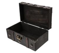 Cabilock Caja De Almacenamiento De Madera Estilo Chino Organizador De Baratijas Cofre Con Cerradura Para Guardar Recuerdos Caja De Obsequio Vintage De Madera Para Uso Decorativo Casa