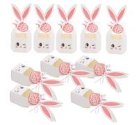 Cabilock Caja De Dulces De Pascua Con Forma De Conejito 10 Cajas Diseño De Orejas Embalaje Decorativo