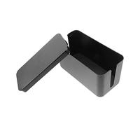 Cabilock Caja de gestión de cables, organizador de cables de plástico para regletas, negro para oficina, sala de estar y escritorio, protege el desorden