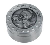 Cabilock Caja De Hada De Los De Metal Oso Lindo Caja De Mi Primer Diente Caja De Almacenamiento De Recuerdos De Caídos Para Niños Y Niñas Lindo Soporte Para