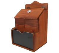 Cabilock Caja de Madera con Cerradura y Llave Diseño Retro Elegante para Votos Donaciones y Propinas Contenedor Seguro para Oraciones y Sugerencias Uso Oficina Iglesia y Comunidad Montaje