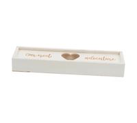 Cabilock Caja de Madera con Tapa para Anuncio de Embarazo Soporte para Test de Embarazo Estuche Decorativo y Seguro para Almacenar Recuerdos Pequeños