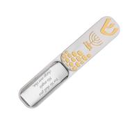 Cabilock Caja Decorativa para Puerta Forma de Biblia Mezuzá Judía para Puerta Decoración Religiosa Hogar Pergamino de Bendición para Sala de Estar Dormitorio o Porche