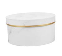 Cabilock Caja Regalo Redonda Mármol Grande para Flores Preservadas Embalaje Elegante para Bodas y Fiestas Organizador Multifunción para Arreglos y Almacenamiento