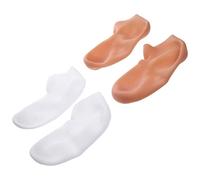 Cabilock Calcetines Exfoliantes Hidratantes para Mujer 2 Pares Xl 41-42 Mezcla Blanca y Piel Elásticos y Reutilizables para Cuidado de Pies Secos y Agrietados Spa y Pedicura