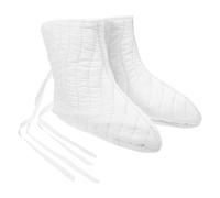 Cabilock Calcetines Térmicos para Hombre de Algodón Blancos, Pesca y | Transpirables, Aislantes Control de Humedad, Largos 20cm, Talla 44, para Botas