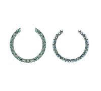 Cabilock Calcomanías para Guitarra Acústica 2 Piezas, Anillo de Orificio de Sonido Diseño de Roseta Estilo Tailandés y Concha Real, Adhesivos Decorativos Resistentes y Fáciles de Colocar