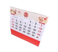 Cabilock Calendario de Pared Vintage 2027 Año del Oveja con Diseños Tradicionales en Papel Decorativo para Cocina y Reuniones Festivas
