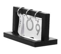 Cabilock Calendario de Sobremesa Miniatura de Madera Calendario Perpetuo para Decoración de Casa de Muñecas Accesorio Compacto y Duradero para Sala o Escritorio