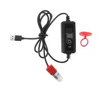 Cabilock Calentador de Acuario Ajustable 15 W USB para Agua Dulce | Pantalla Digital, Regulación Automática, Tubo de Cuarzo y Plástico, hasta 4 L, Uso Tropical Estilo Aleatorio