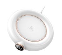 Cabilock Calentador de Tazas USB con Ajustables Base de Calefacción Práctica para Café Té y Leche para Oficina y Hogar Diseño Blanco Compacto y Funcional