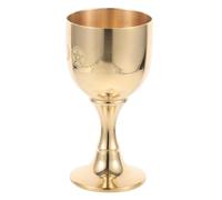 Cabilock Cáliz de Latón para Altar Taza de Decoración Religiosa Multifuncional Elegante Vaso de Budismo para Mesa