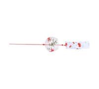 Cabilock Campana de Viento de Cristal Roja de Estilo Japonés, Adorno