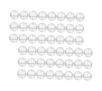 Cabilock Cápsulas de Plástico Transparentes Redondas de 50 Mm para Máquina de Chicles Contenedores Abatibles para Guardar Juguetes y Dulces