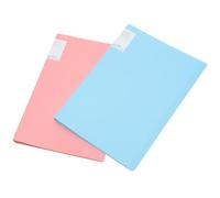 Cabilock Carpeta para Documentos Tamaño A3/8K Organizador de Arte Infantil y Carpeta de Plástico Resistente Capacidad para 60 Páginas Colores Azul y Rosa Sólidos Adecuado para Oficina