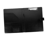 Cabilock Carpeta Portafolio Multifuncional Transparente con Organizador para Documentos y Contratos Material PU Resistente Soporte para Bolígrafo Compacta para Oficina y Entrevistas