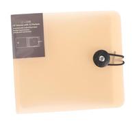 Cabilock CD Binder CD Dvd Storage Holder Organizer Bag Transparent Khaki Slot Material Dust Scratch Resistant Portable Disc Case