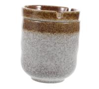 Cabilock Cenicero Cerámico Retro Japonés con Patrón Antiguo Resistente al Viento y Fácil de Limpiar Chino Clásico para Restaurante de Sushi y Decoración de Mesa