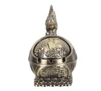 Cabilock Cenicero de Aleación de Zinc con Tapa y Diseño de 3D Resistente al Viento Compacto y Pesado Cenicero sin Humo para Interior Jardín y Patio Obsequio para Hombres