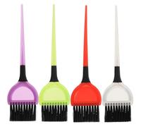 Cabilock Cepillo Aplicador de Tinte Cabello 4piezas Color Aleatorio Mango Antideslizante y Material Pp para Peluquería Profesional y Uso Personal DIY