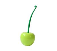 Cabilock Cepillo de Baño Mango Antideslizante y Diseño Original en Forma de Cereza Verde, Herramienta de Limpieza para Baño Soporte Creativo y Plástico Resistente