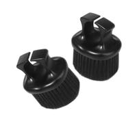 Cabilock Cepillo para Barba Portátil 2 Piezas Diseño de Anillo Negro Cepillo Cuidado y Desenredado del Cabello y Bigote para Hombres Cerdas Suaves para Limpieza Barbería y Uso Diario