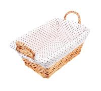 Cabilock Cesta De Almacenamiento De Escritorio Cesta De Flores Tejida Canasta De Pan Tejida Cesta De Mimbre De Despensa Cestas Tejidas De Algas Marinas Rejilla Para Apilable Madera