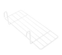 Cabilock Cesta Estante Recto Colgante de Alambre para Panel Rejilla Pared Blanca Estantería Metálica Resistente para Almacenaje y Exhibición Malla de Alambre