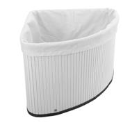 Cabilock Cesta Triangular de Almacenamiento en Esquina sin Tapa, Color Puro, Tamaño Radio 29 Cm X Alto 22 Cm, Cesta Organizadora Multifuncional para Hogar, Oficina y Guardería