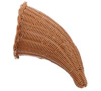 Cabilock Cestas De Cornucopia Cuerno De La Abundancia Cesta De Mimbre De Vid De Otoño Cesta De Pan De Mimbre Cesta De Frutas Cestas Decorativas Pieza Central De Cornucopia De Navidad