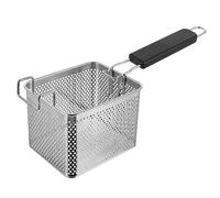 Cabilock Cestillo Freír Inoxidable con Mango Frío Colador para Patatas Fritas y Comida Presentación para Freír Pollo Aros de Cebolla